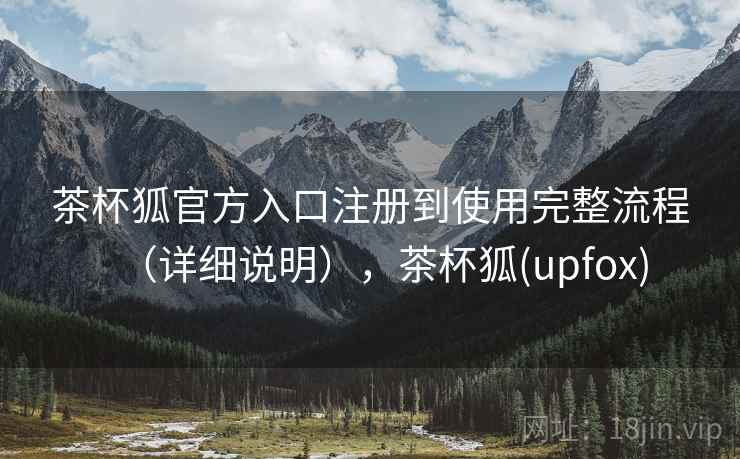 茶杯狐官方入口注册到使用完整流程（详细说明），茶杯狐(upfox)